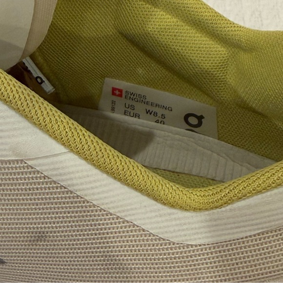 On Cloud X Shift Helion Women’s Running Shoes Size 8.5 White Yellow Swiss - Picture 14 of 14